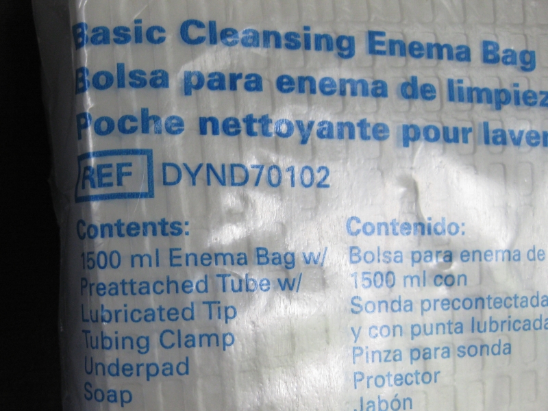 Basic Enema Cleansing Bag